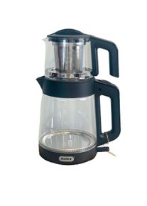ich-zapfe Waterkoker, samovar met theepot - Mulex Tee-Express, 2L, elektrische, glas, zwart
