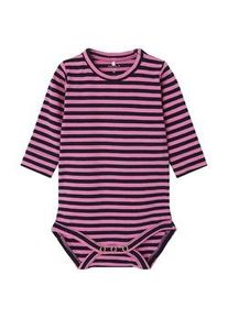 name it - Langarmbody Nbftunna Stripes In Wild Orchid Gr.62