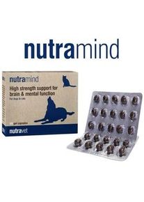 NUTRAVET Nutramind für Hunde & Katzen 45 Kapseln - Natürliche Unterstützung der Gehirnfunktion, des Trainings und des Lernprozesses (Rabatt für Stammkunden 3%)