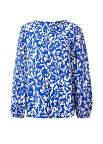 comma, COMMA Dames Blouse blauw / navy / wit XXS-XS