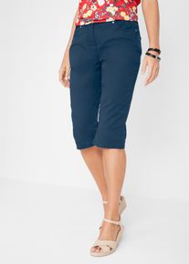 bonprix Mujer, Bermudas con cintura elástica, azul, 56