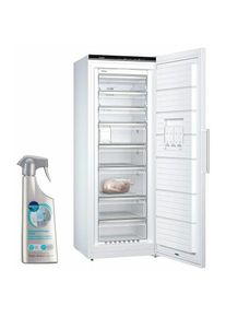 Congélateur armoire vertical blanc Froid ventilé 365L Autonomie 25h No-frost - Blanc - Siemens