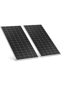 MSW Panneau solaire pour balcon - 600 W - 2 panneaux monocristallins - Kit complet prêt à brancher Kit solaire plug and play Panneau photovoltaique plug