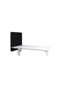 Pared separadora acústica para mesa Softline Event, suspendida hacia abajo, altura 650 mm, textil, anchura 800 mm, negro
