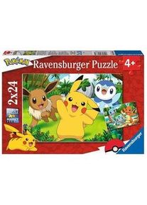 Ravensburger Puzzle Pikachu Und Seine Freunde 2X24-Teilig