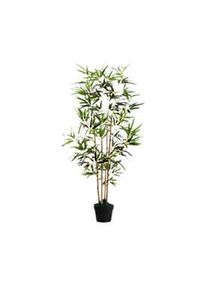 Kunstpflanze PAPERFLOW Bambus, grün, aus PE, inkl. Kunststofftopf, H 1600 mm