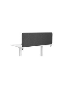 Akustik-Tischtrennwand Softline Salsa, top montiert, Höhe 450 mm, Textil, Breite 600 mm, dunkelgrau