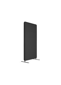 Pared separadora acústica Softline Salsa, textil, H x A 1360 x 800 mm, negro