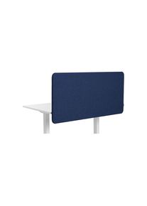 Akoestische bureauscheidingswand Softline Salsa, naar beneden hangend, hoogte 650 mm, textiel, breedte 800 mm, blauw
