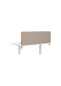 Akoestische bureauscheidingswand Softline Salsa, boven gemonteerd, hoogte 450 mm, textiel, breedte 1200 mm, beige