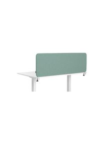 Pared separadora acústica para mesa Softline Salsa, montada en la parte superior, altura 450 mm, textil, anchura 600 mm, verde