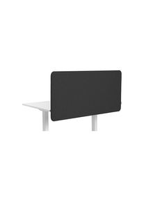 Pared separadora acústica para mesa Softline Salsa, suspendida hacia abajo, altura 650 mm, textil, anchura 800 mm, negro