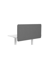 Akustik-Tischtrennwand Softline Salsa, nach unten hängend, Höhe 650 mm, Textil, Breite 800 mm, grau