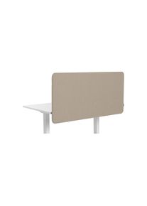 Pared separadora acústica para mesa Softline Salsa, suspendida hacia abajo, altura 650 mm, textil, anchura 800 mm, beige