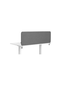 Akoestische bureauscheidingswand Softline Salsa, boven gemonteerd, hoogte 450 mm, textiel, breedte 800 mm, grijs