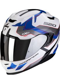 Scorpion EXO-520 Evo Air Elan, integraalhelm , kleur: Wit/Blauw/Grijs , maat: M