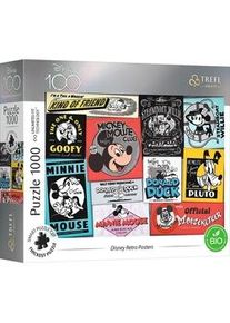 Trefl Uft Puzzle 1000 - Disney 100 Jahre Retro Poster