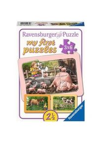 Ravensburger Rahmenpuzzle My First Puzzle – Lotta Auf Dem Bauernhof 3X6-Teilig