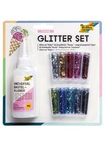 Folia Glitter-Set Flocken 11-Teilig In Bunt
