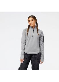 New Balance Dames Functioneel shirt grijs gemêleerd / zwart L