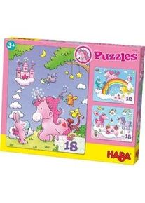 Haba Puzzle – Einhorn Glitzerglück 12- Bis 18-Teilig