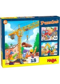 Haba Puzzles Baustellenfahrzeuge (Kinderpuzzle)