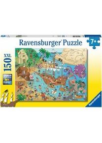 Ravensburger Kinderpuzzle - 13349 Die Piratenbucht - 150 Teile Puzzle Für Kinder Ab 7 Jahren