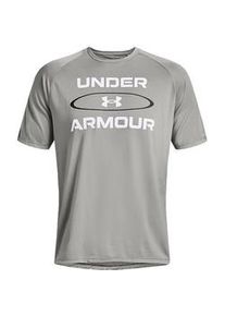 Under Armour UA Tech 2.0 Wordmark Graphic Short Sleeve T-Shirt (Sale) grau, Größe S