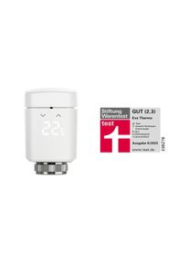 eve Thermo HomeKit Smartes Heizkörperthermostat mit Apple HomeKit-Technologie, autonomen Zeitplänen, weiß (10EBP1701)