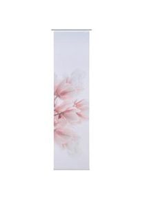 Novel Flächenvorhang , Rosa , Textil , Blume , 60x255 cm , Heimtextilien, Vorhänge, Flächenvorhänge