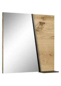 Voglauer Wandspiegel , Glas , Wildeiche , massiv , rechteckig , 64x64.6x15.2 cm , senkrecht montierbar, Ablage , Spiegel, Wandspiegel