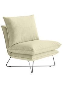 Hom´in Hom`in Sessel , Beige , Textil , Uni , 72x84x90 cm , Made in Eu , Fußauswahl, Stoffauswahl , Wohnzimmer, Sessel, Sonstige Sessel