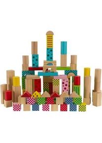 My Baby Lou Bausteine , Multicolor , Holz , 100-teilig , Kiefer , massiv , 27.5 cm , SGS-geprüft , schadstofffrei , Spielzeug, Holzspielzeug