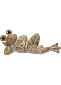 Dekofrosch , Grün , Stein , Frosch , 19x20x57 cm , liegend, zum Stellen , Dekoration, Dekofiguren & Skulpturen, Dekotiere