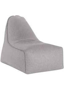 Sitzsack , Grau , Textil , Uni , 280 l , Füllung: Polystyrol , 70x80x100 cm , Indoor, mit Griff, Reißverschluss , Wohnzimmer, Sessel, Sitzsäcke