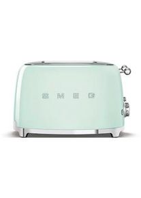Smeg Toaster , Pastellgrün , Metall , 30x20x33 cm , Auftaufunktion, Aufwärmfunktion, Bagel-Funktion , Küchengeräte, Toaster