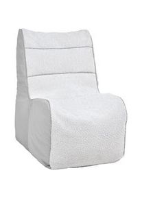 Boxxx Sitzsack , Hellgrau , Textil , 180 l , Füllung: Styroporkugeln , 65x85x80 cm , Wohnzimmer, Sessel, Sitzsäcke