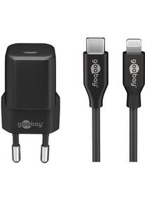 goobay Lightning/USB-CTM PD-Ladeset nano (20 W) - USB-CTM-Netzteil 20 W inklusive USB-CTM auf Lightning Kabel für z. B. iPhone 12