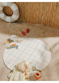 Lytte Sis&auml;- ja ulkopy&ouml;re&auml; matto Sunny Moniv&auml;rinen &oslash; 120 cm Geometrinen,Nauhat