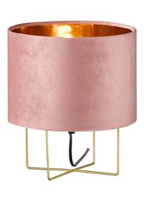 Fischer und Honsel FISCHER & HONSEL Tafellamp "Aura" roségoudkleurig - (H)32 x Ø 24 cm -