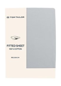 Tom Tailor Unisex Spannbettlaken aus Jersey, weiß, Gr. 180/200, baumwolle