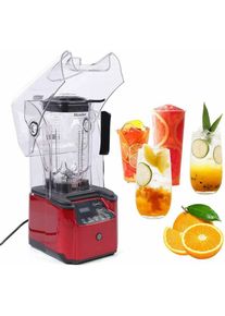 Blender Mixeur insonorisé pour glace, broyeur à glace, mixeur à smoothie mixeur mixeur de jus Ice Cream professionnel mixeur de bar insonorisé haute