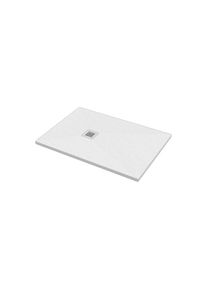 Cosmétique Sans Soucis Receveur de douche rectangulaire 70x100cm Série ercos Pierre BPMAROSTON7010 Standard - Blanc opaque - Résine de marbre