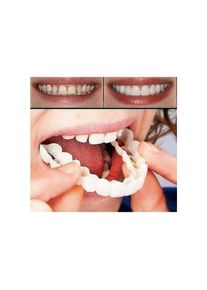 Crea - Une paire de prothèses supérieures et inférieures de haute qualité Sourire instantané Confort Fit Flex Dents cosmétiques Denture Dents Top