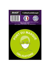 1 Adhesif Pre-Decoupe port Du Masque Obligatoire