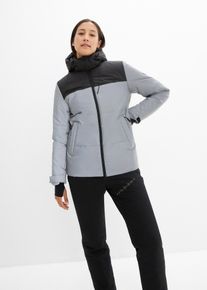 bonprix reflektierende gesteppte Funktions-Jacke, silber, Gr.38, Reflektierende Winterjacke mit verschlie&szlig;baren Taschen, weit geschnitten