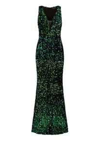 Kraimod Dames Avondjurk blauw / goud / groen / lichtgroen 36