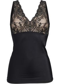Top sculptant avec dentelle maintien modéré - noir - taille 38 - bonprix
