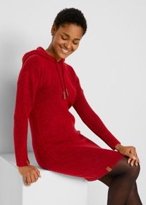Robe en maille à capuche - rouge - taille 50/52 (XL) - bonprix