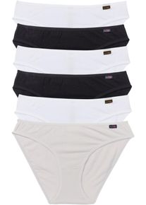 Lot de 6 slips - noir - taille 50/52 (XL) avec coton - bonprix